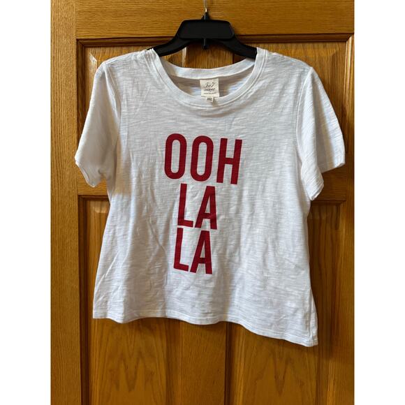 Cinq a Sept Ooh La La Shrunken Tee - White - Medium - Picture 3 of 4